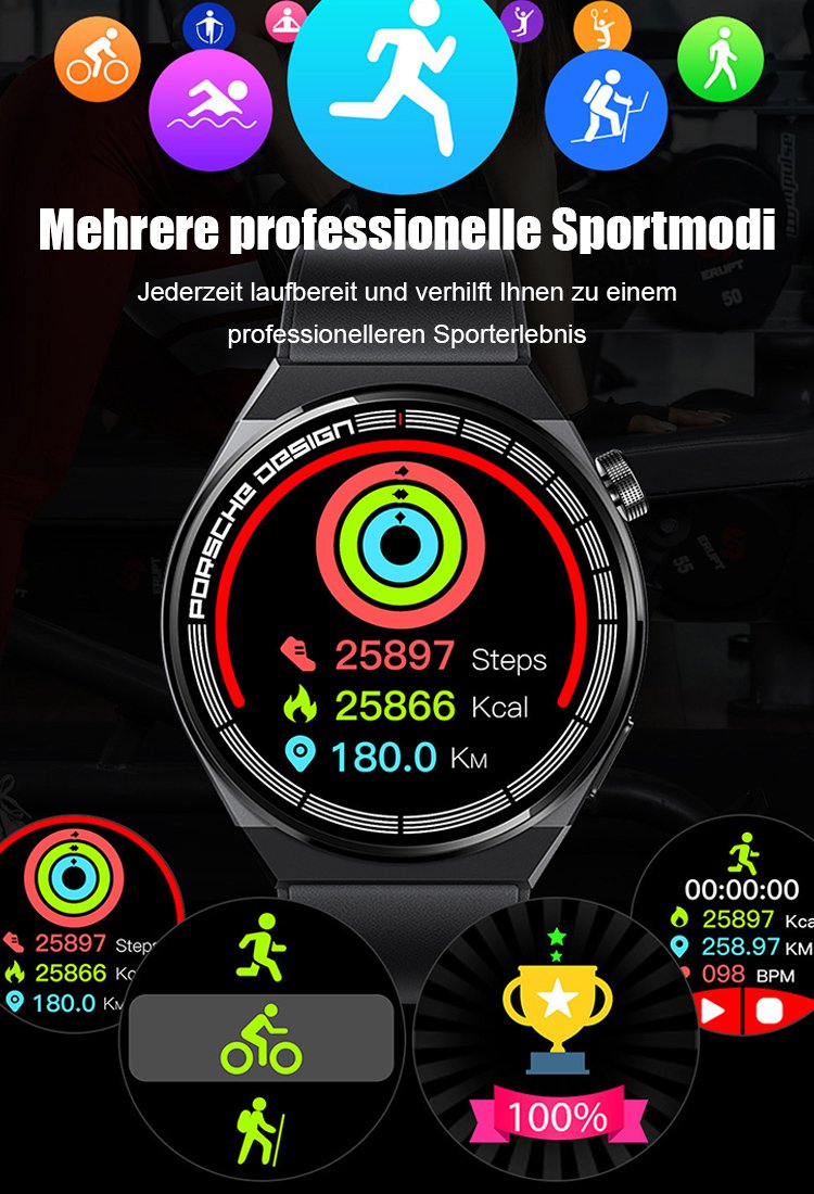 GT8 Porsche Sport-Smartwatch