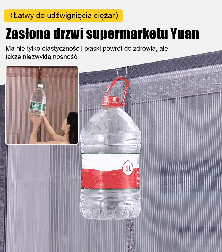 Letnia kurtyna magnetyczna przeciw komarom na rzep