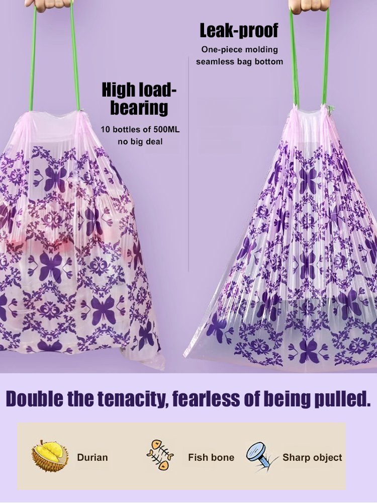 Lavender Insect-Repellent Drawstring Trash Bag