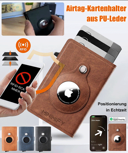 Neues Modell Automatisch herausspringendes Kartenetui mit NFC Schutz