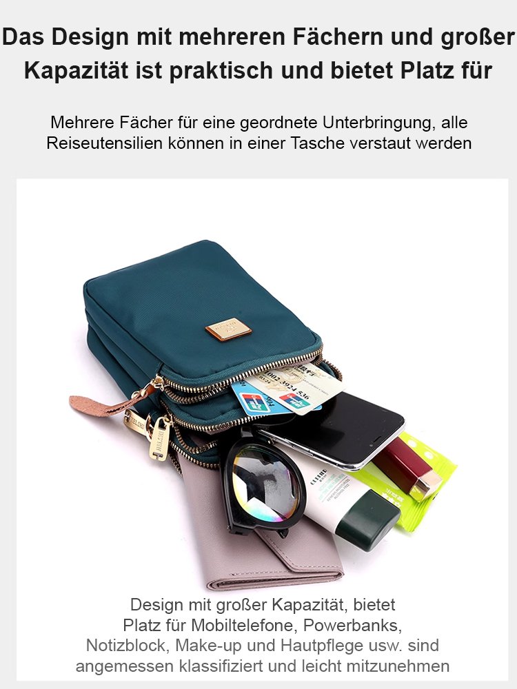 Damen Leichte Kompakt Multifunktionstasche