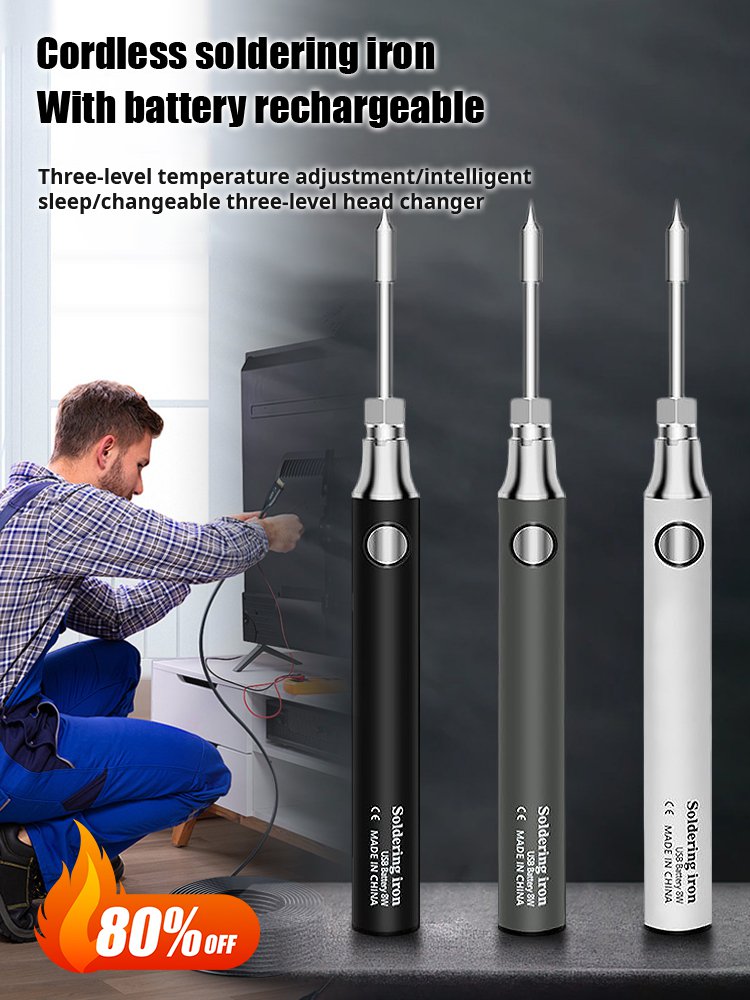 Wireless  Rechargeable Soldering Iron Set