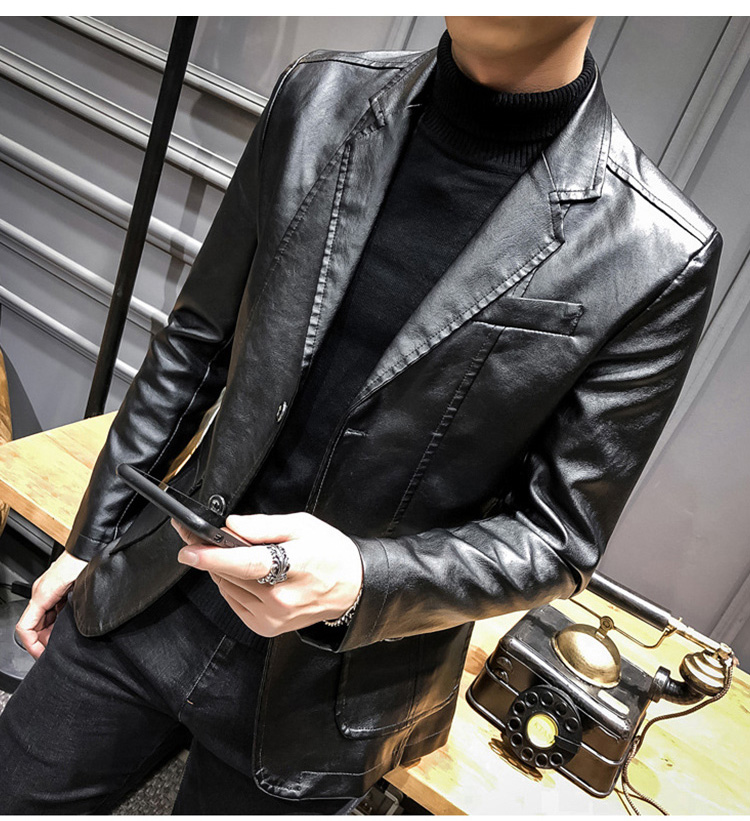 上質なレザー素材のジャケット