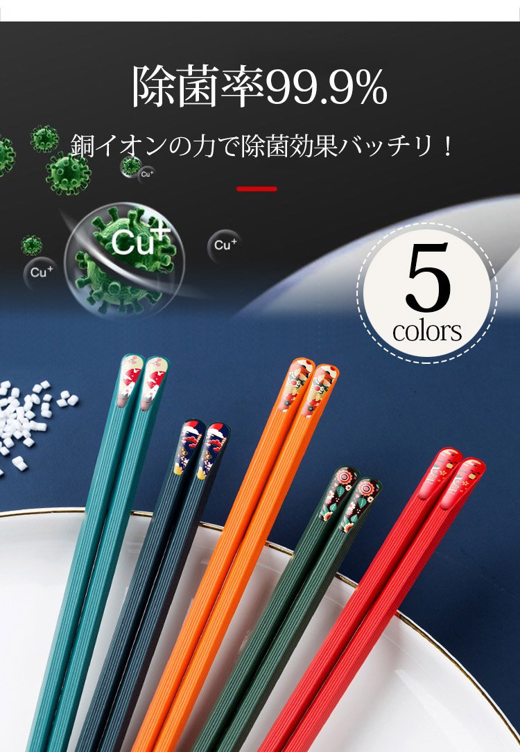 箸5膳セットの全体画像