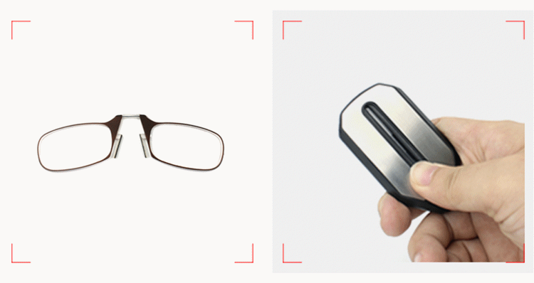 目を守るブルーライトカット老眼鏡の使用例