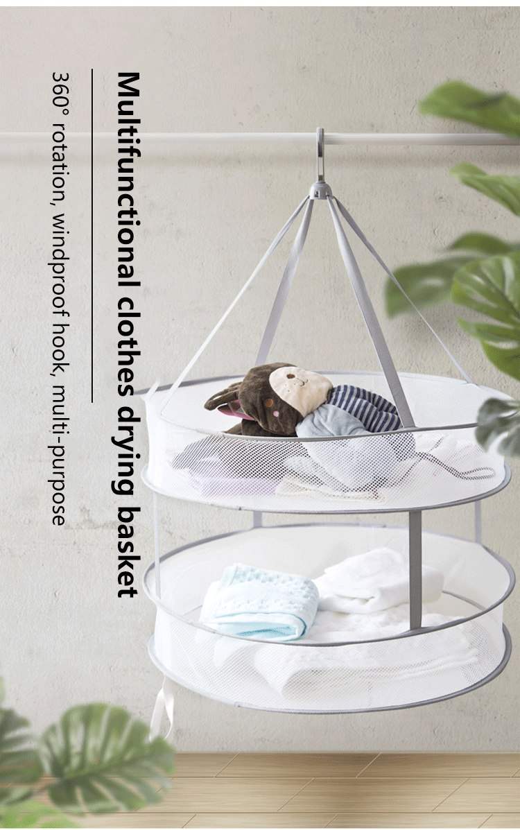 Double-layer drying rack for underwear and socks