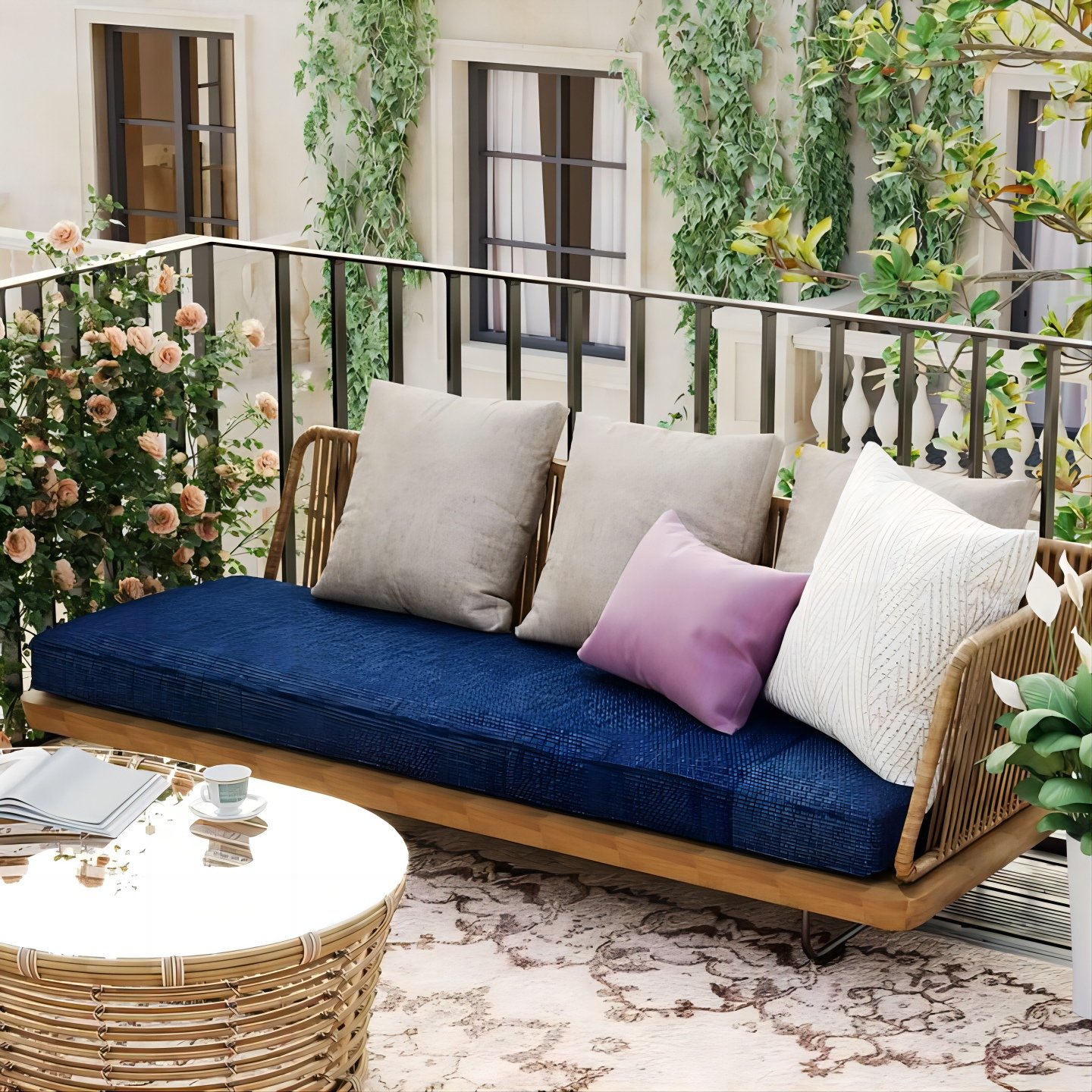 Thickened Sofa Bench Pad for Patio and Home
