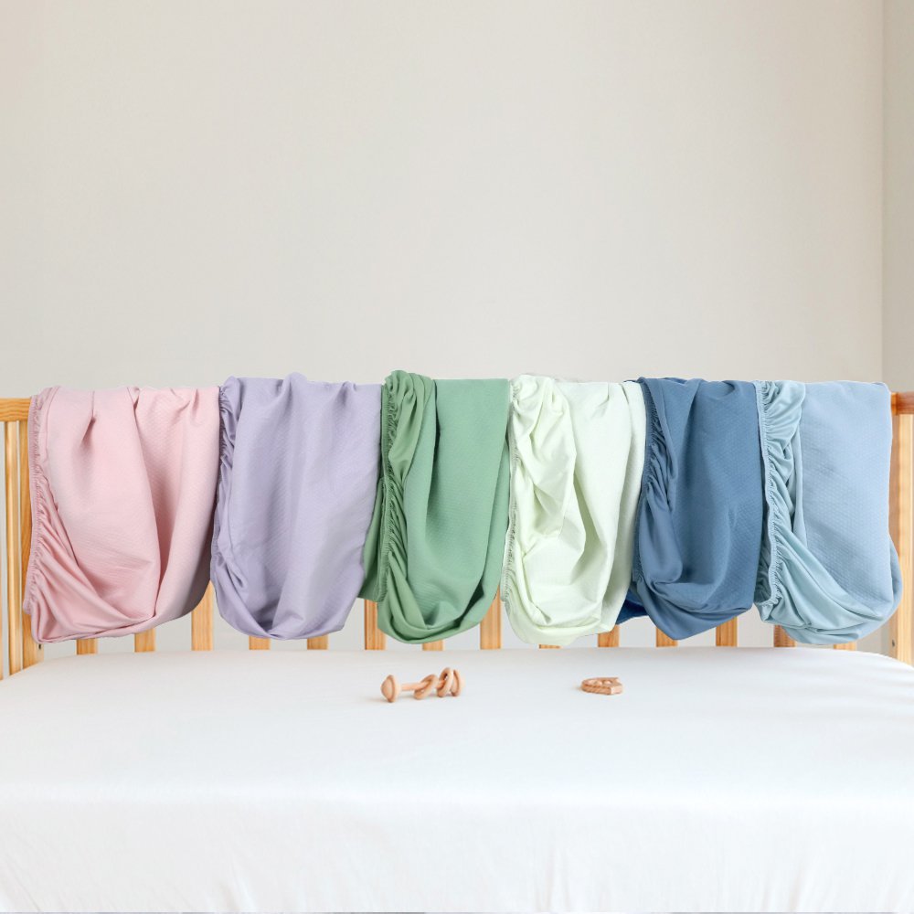 Custom Soft Baby Fitted Crib Sheets Waterproof Baby Cot Bedsheet Cotton Crib Breathable Fitted Bed S
