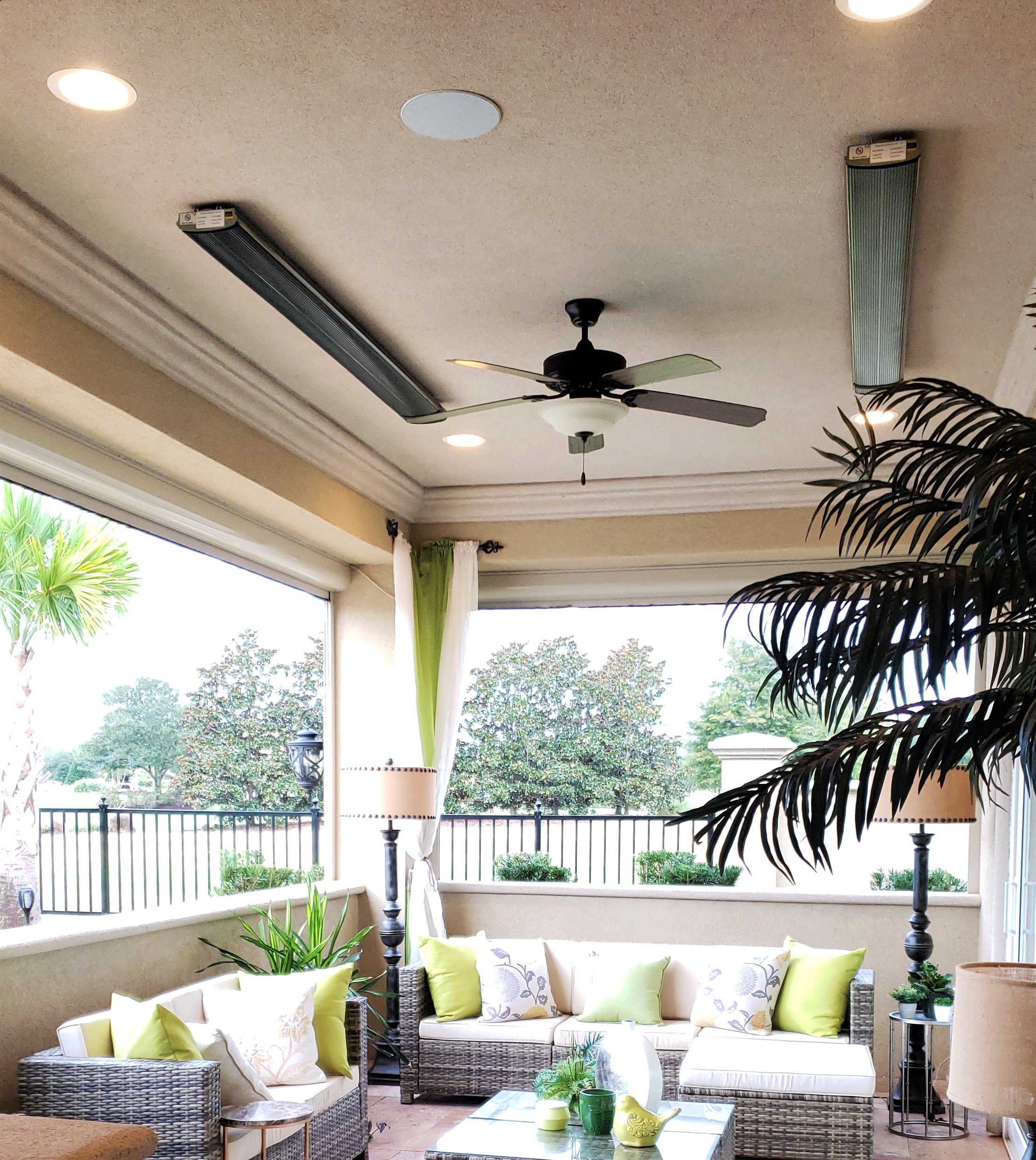 Calefactor de Panel Infrarrojo de 3200W para Montaje en Pared y Uso Exterior