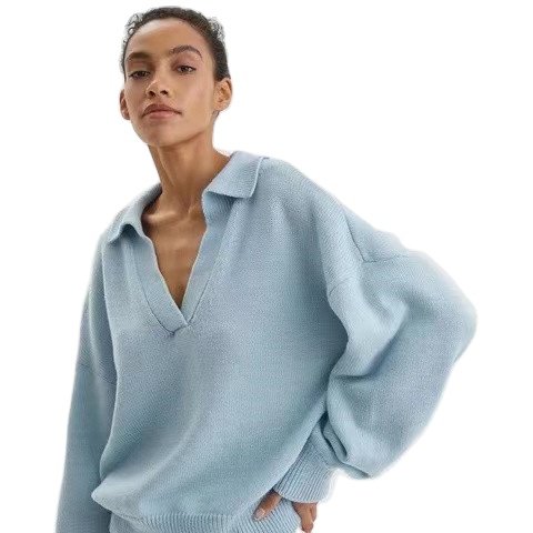 Suéter de punto casual para mujer