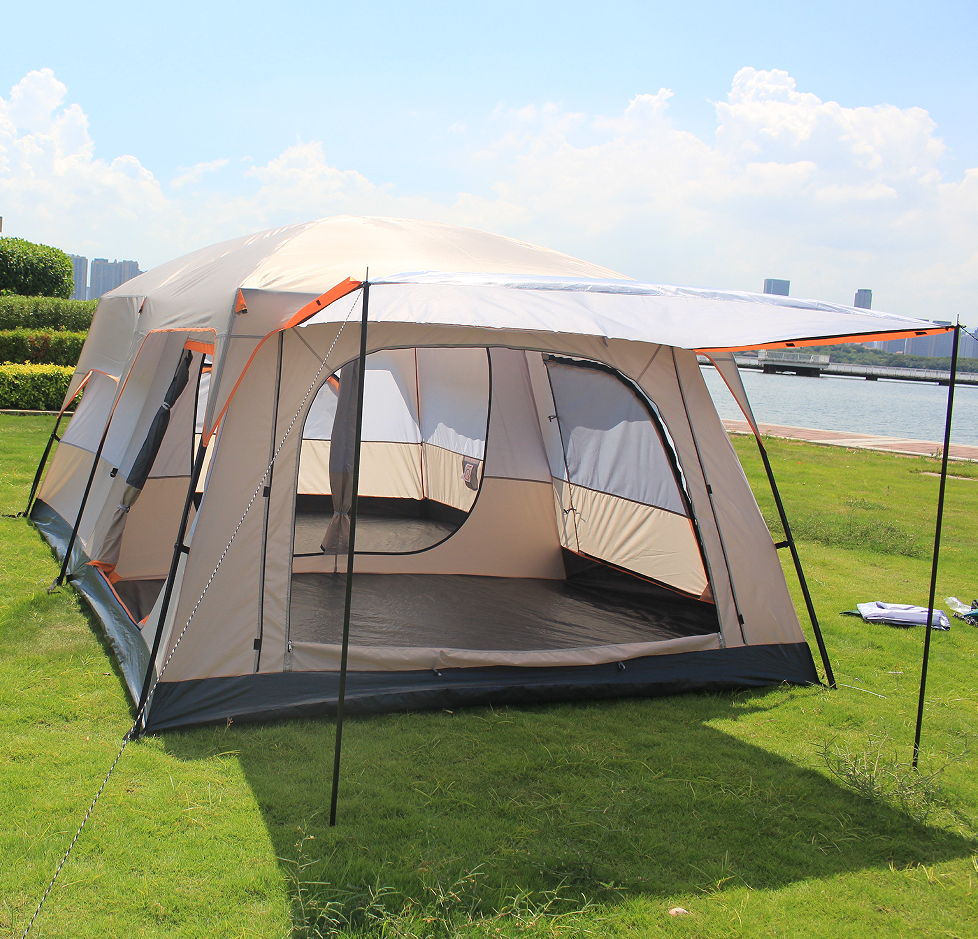 Large Luxury Family Tent for 5-12 People European Outdoor Camping