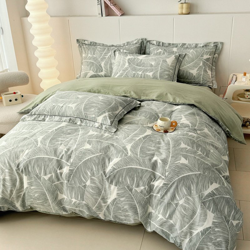 Modern Printed Cotton Four-Piece Set