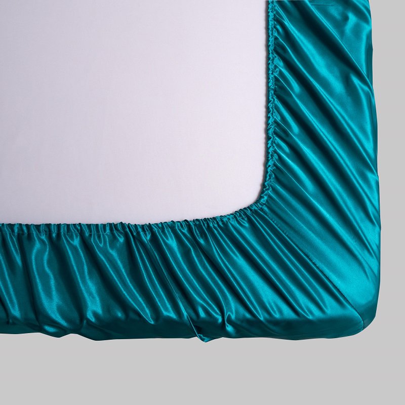 American Style Silk Satin 4-Piece Deep Pocket Bed Sheet Set