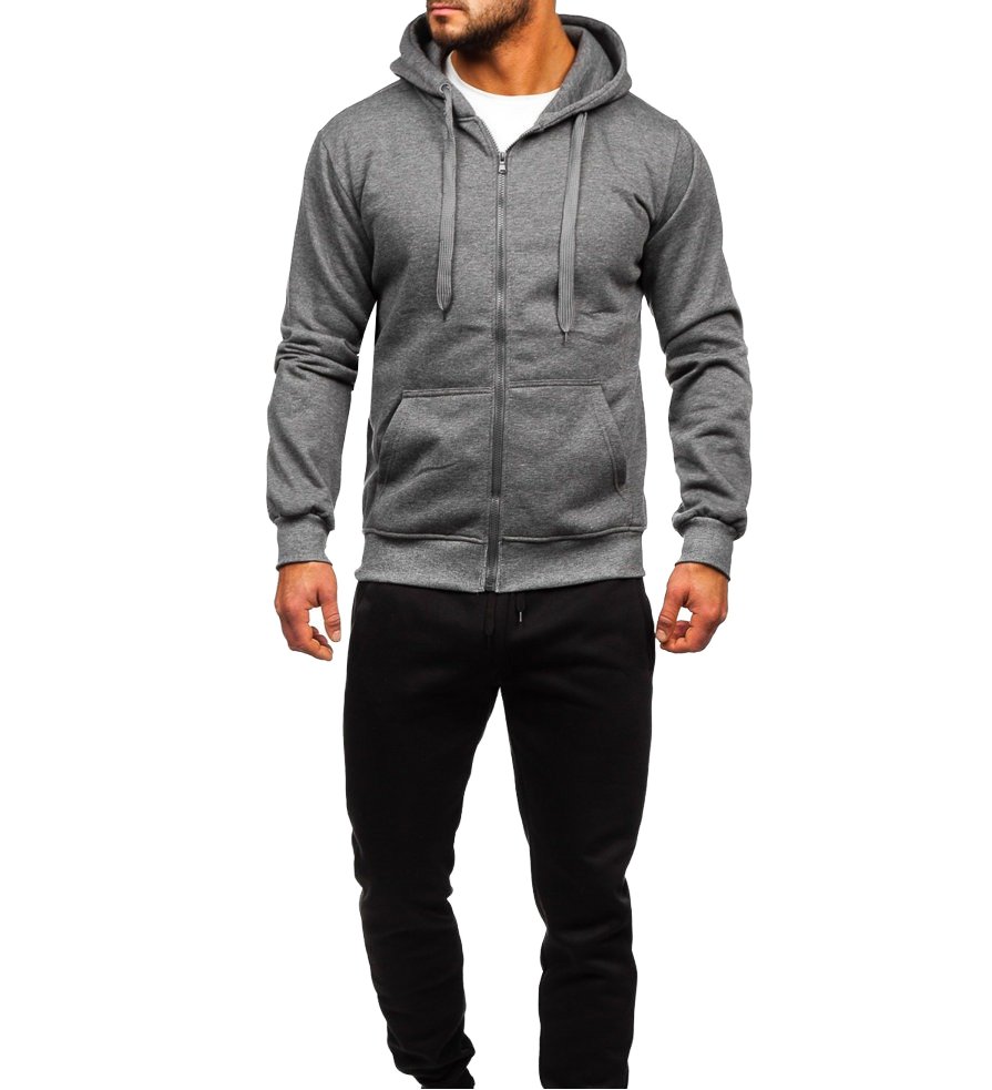 Sudadera con cremallera para hombre