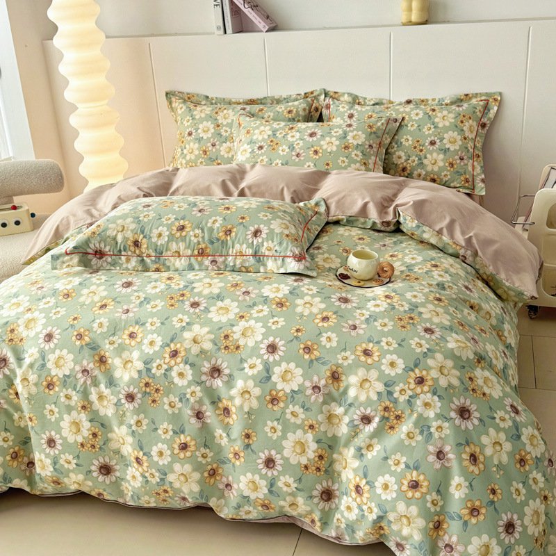 Modern Printed Cotton Four-Piece Set