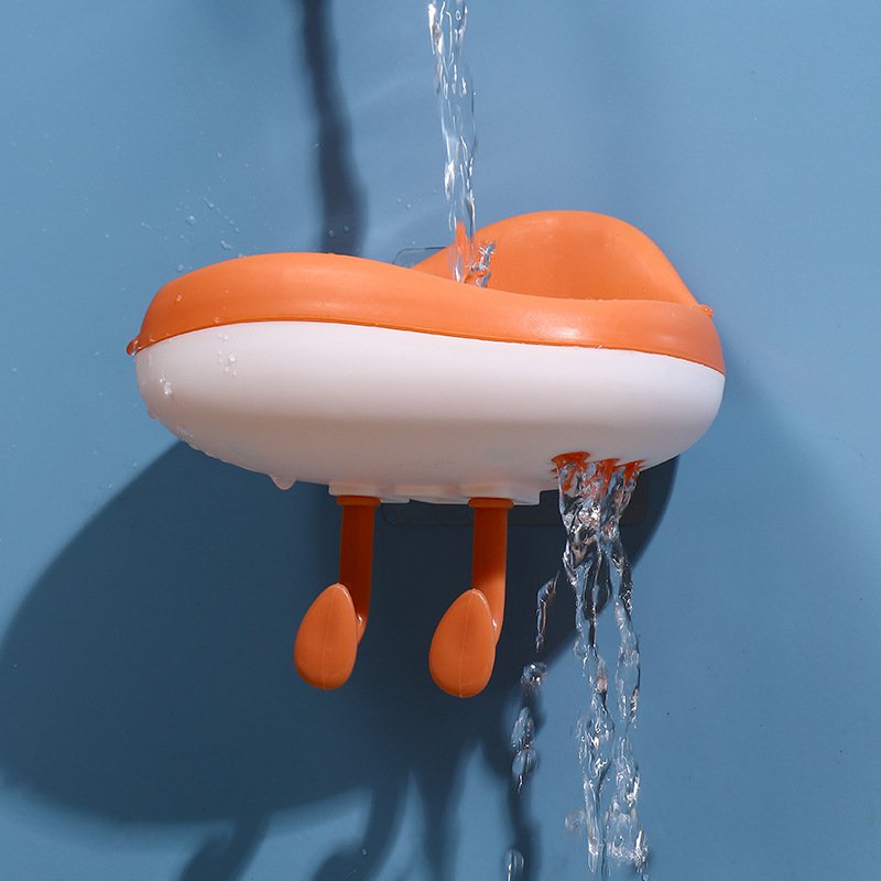 Wall-mounted drainage soap dispenser