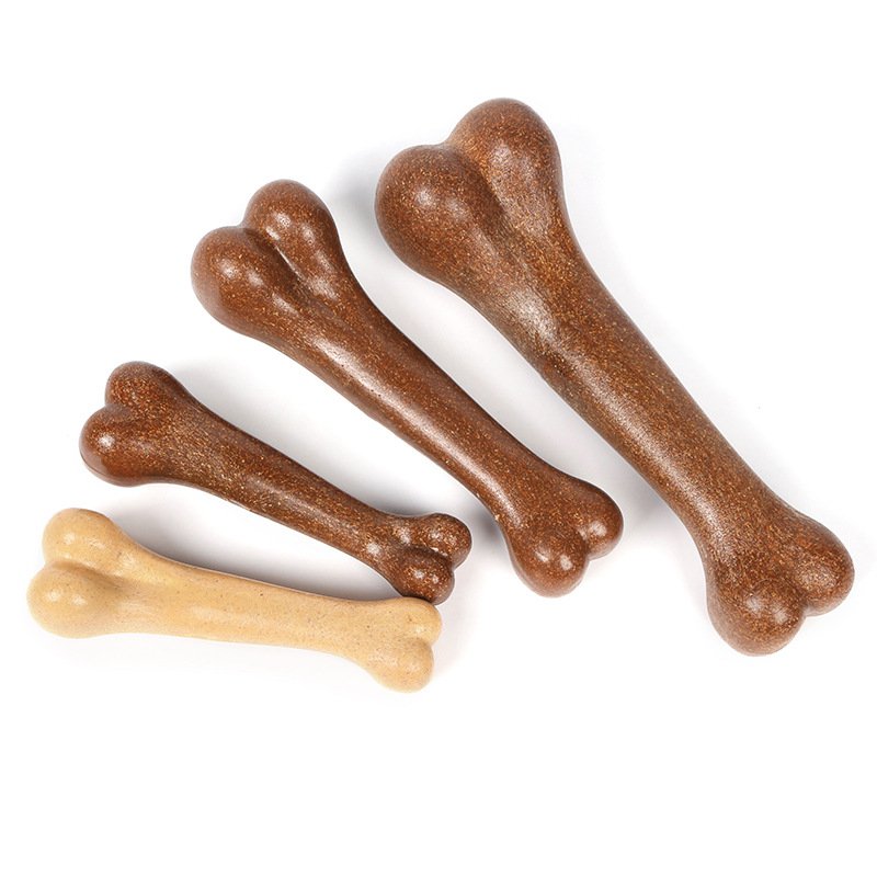 Real Beef Bacon Flavor Durable Dog Bone Chew Toy
