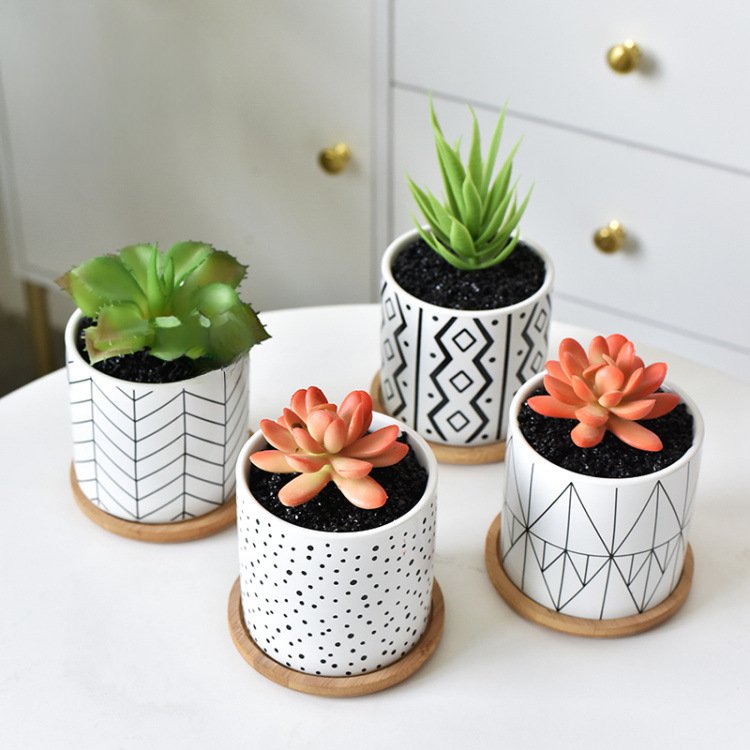  집과 정원을 위한 고급 도자기 플랜터