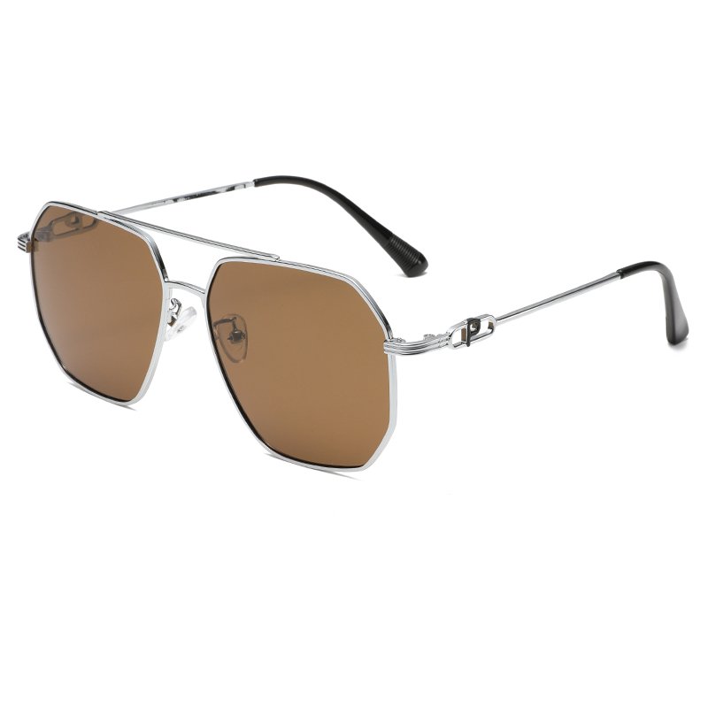 Wholesale Retro Metal Sun Glasses New Unisex Polarized Square Unique Design Shades Fashion Women Big