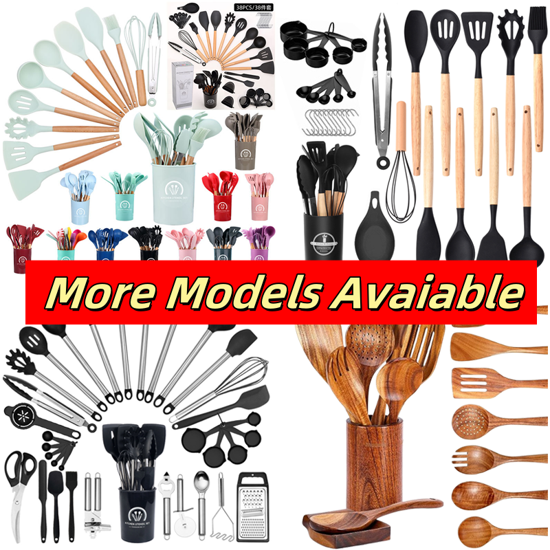 12件組矽膠廚房用品套裝 家居廚具工具
