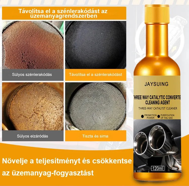 Motor, üzemanyag és kipufogó rendszer tisztítószere