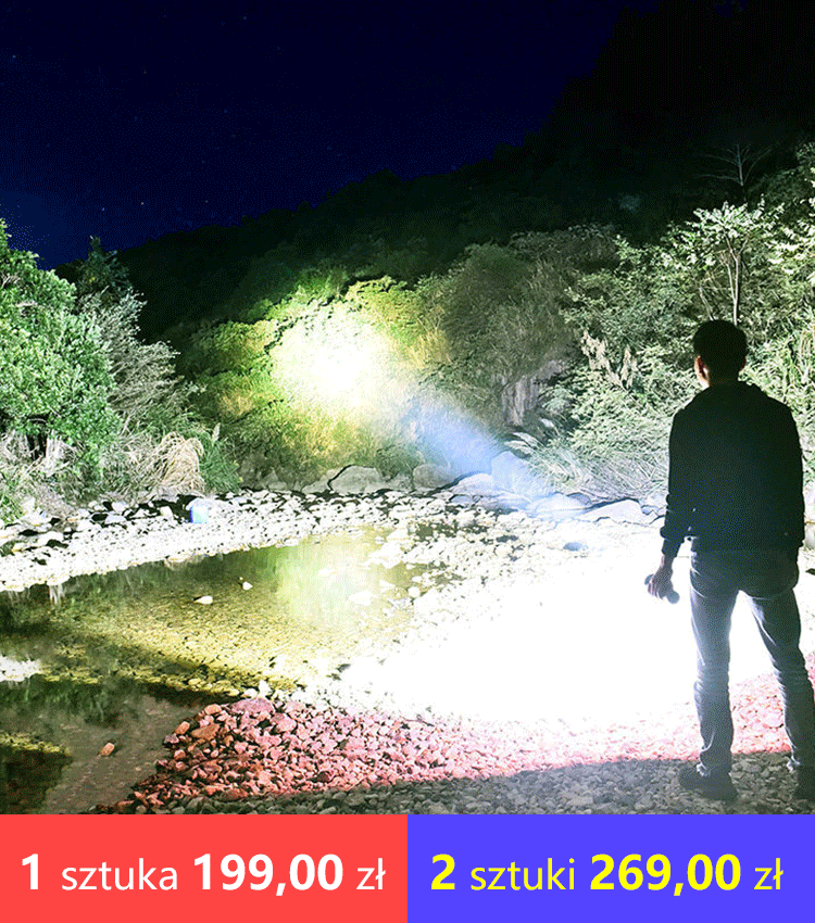 Wodoodporna latarka LED