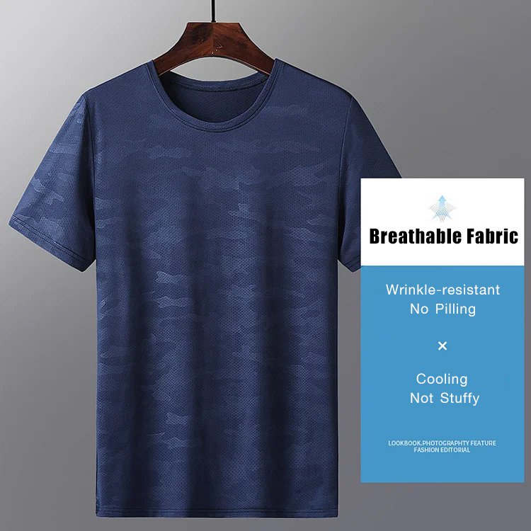 Elastic Ice Silk Cooling T-shirt