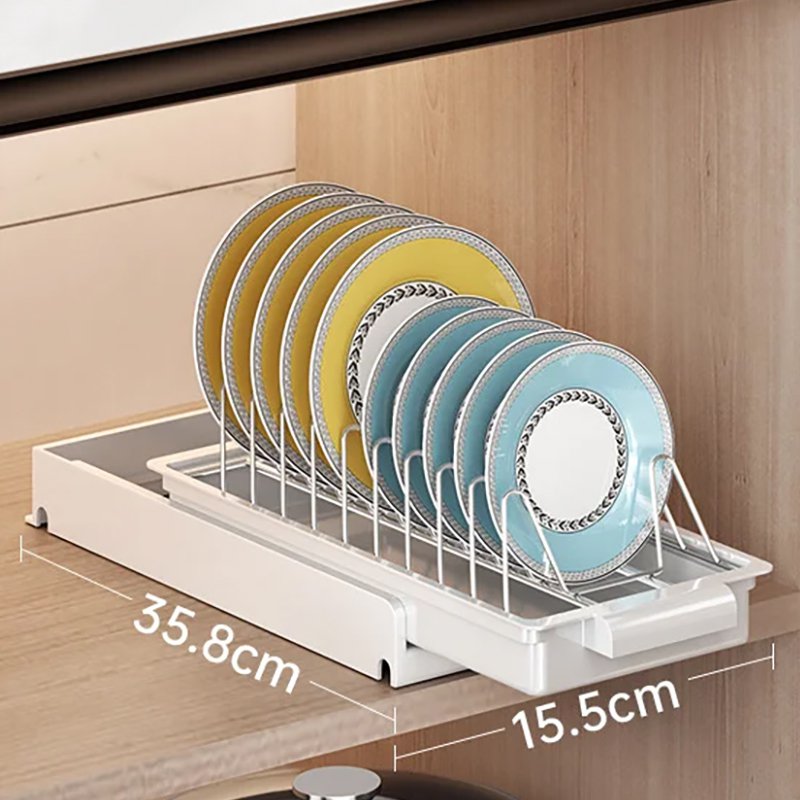 【ホワイト1段】皿収納