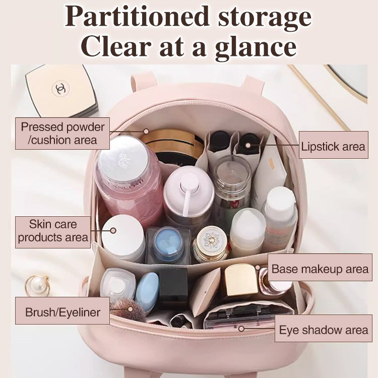 Portable Handheld Large Capacity Cosmetic Bag