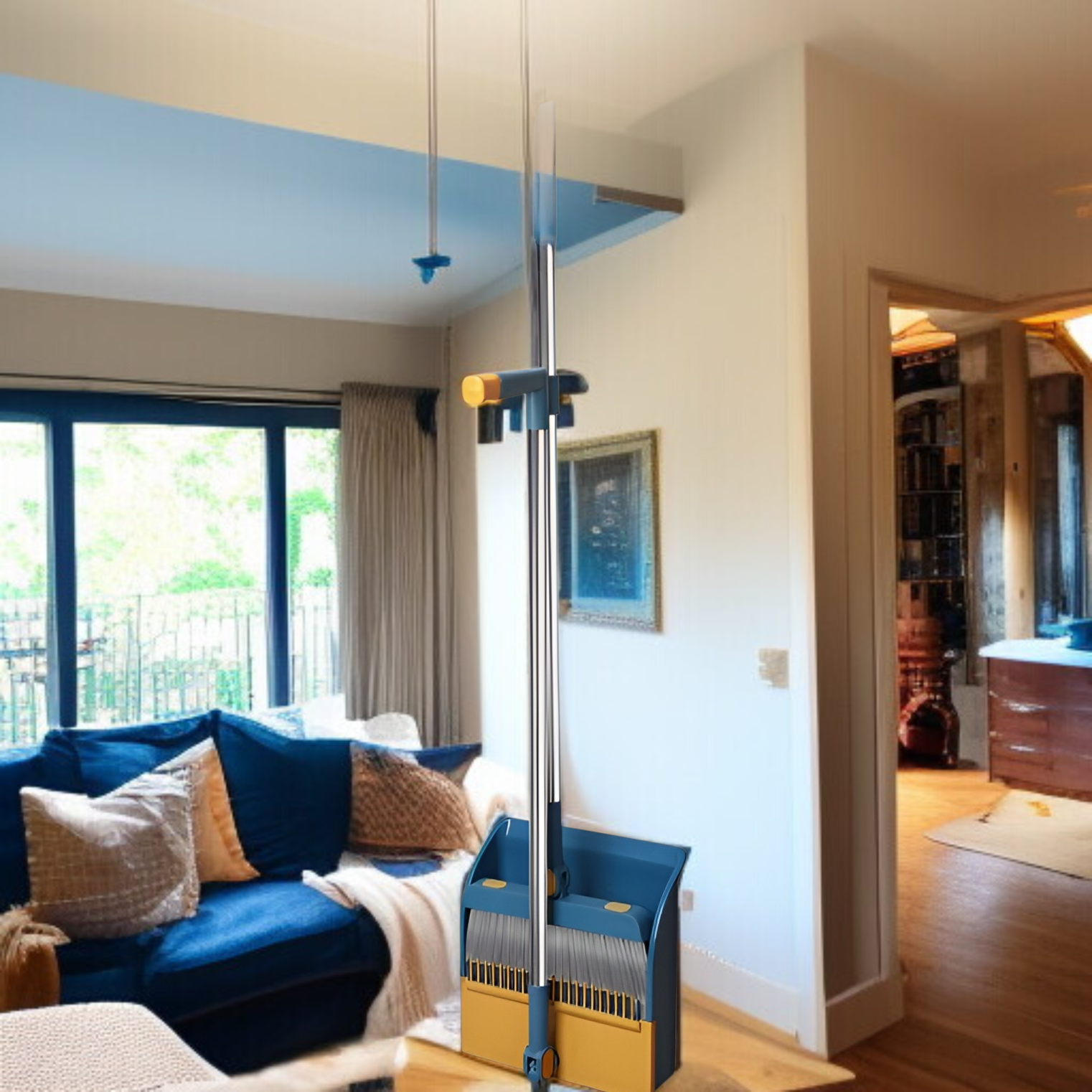 ほうきとちりとりのコンビネーション