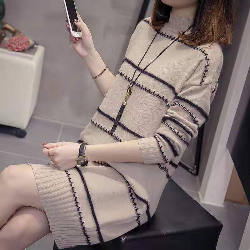 コーディネート自在多色展開ニットワンピース