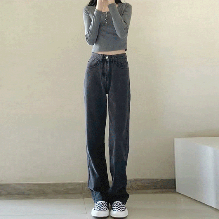 デニムワイドパンツ