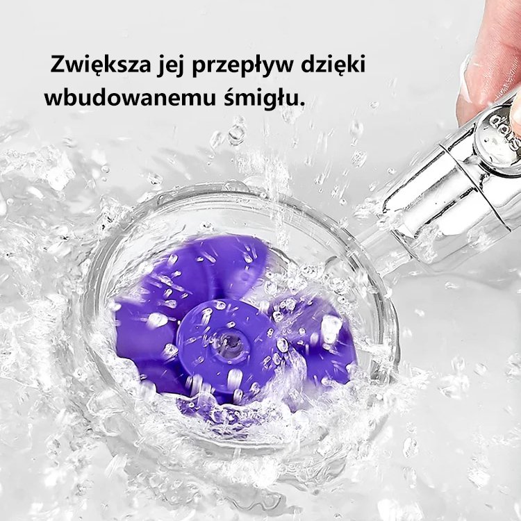 Głowica prysznicowa ze śmigłem