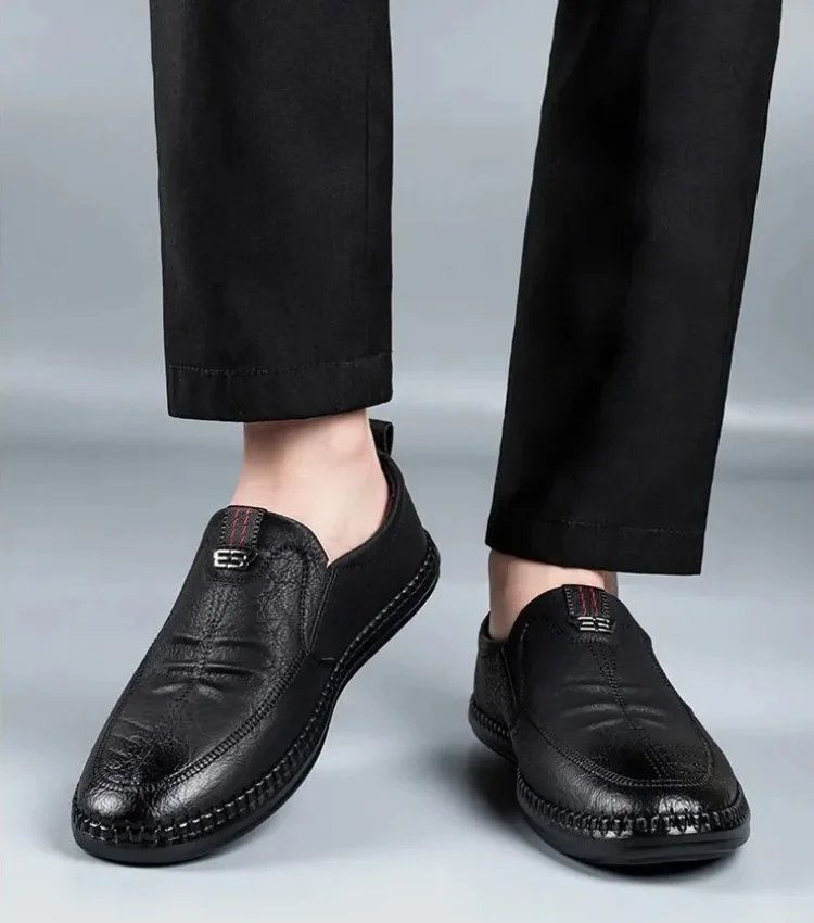 Ανδρικά παπούτσια slip-on δερμάτινα