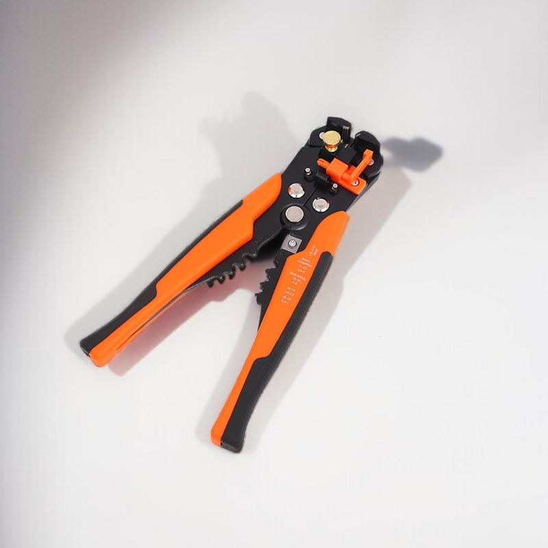 Multifunctional electrician stripping pliers close-up view