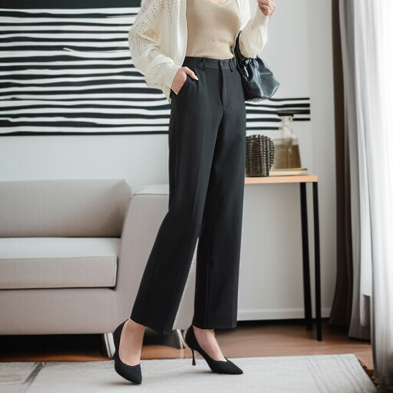 프리미엄 드롭 디자인 여성 정장바지