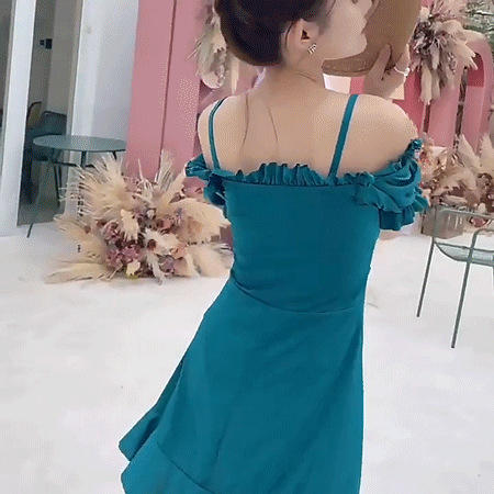 인스 스타일 원피스 슬리밍 뱃살 커버 수영복