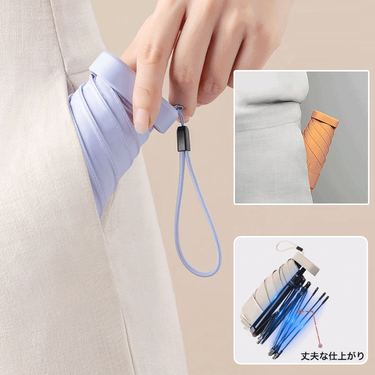 超ミニ晴雨兼用折りたたみ傘