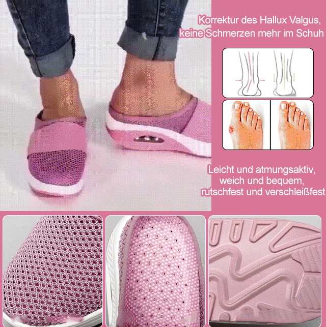 Luftkissen ausgeschnittene halbe Tasche Netzschuhe