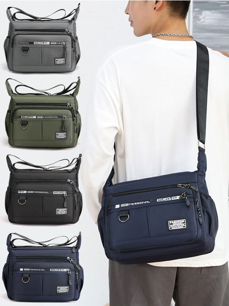 حقيبة نايلون أمريكية مقاومة للماء وكبيرة السعة ذات الجيوب المتعددة 