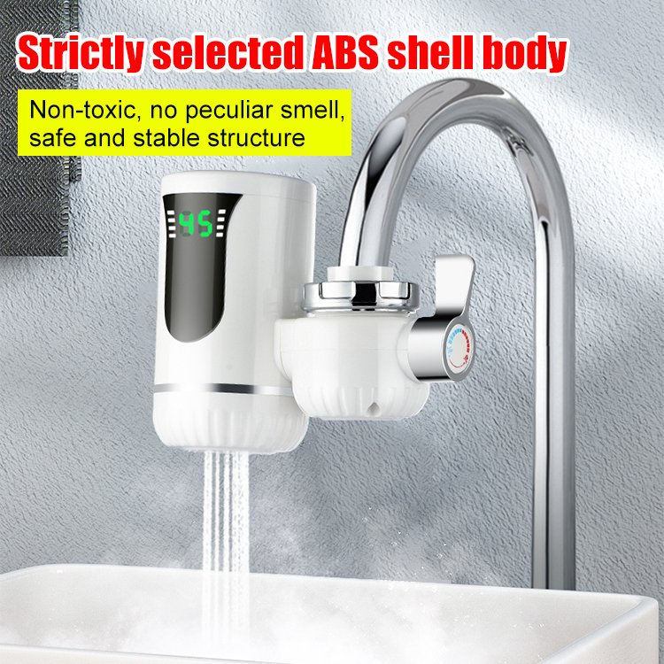 Installation-free warm water faucet