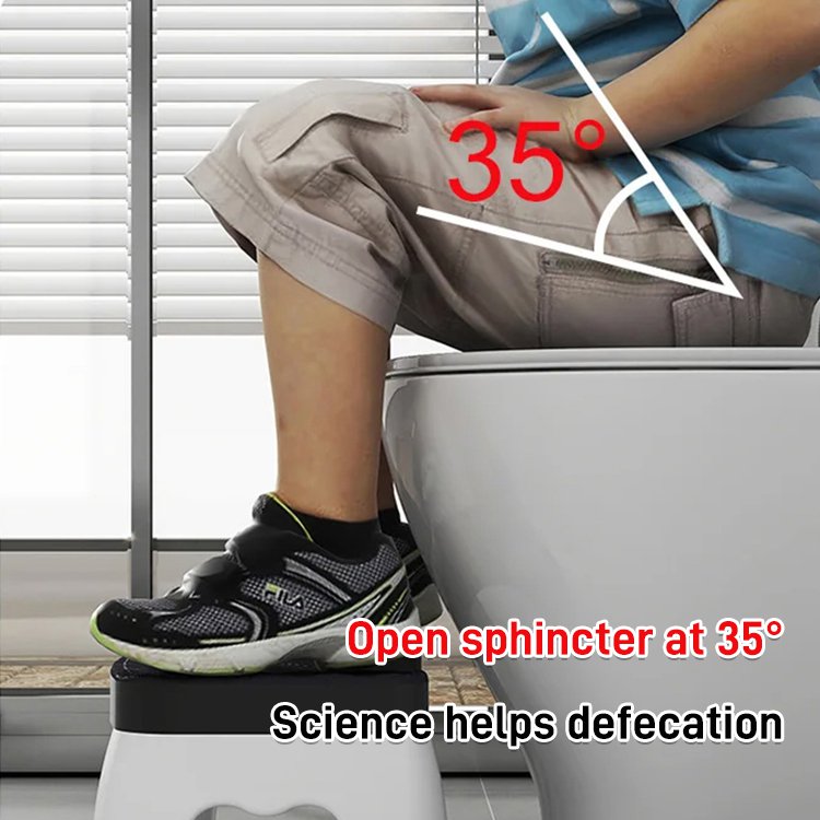 [Treat constipation without taking medicine] Anti-slip toilet stool for pregnant women and middle-ag