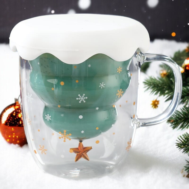 Roter Henkel Glastasse – perfekt für festliche Getränke