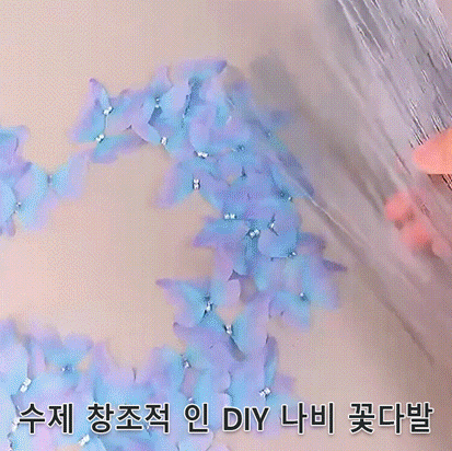 핸드메이드 독창적인 diy 나비 꽃다발 세트