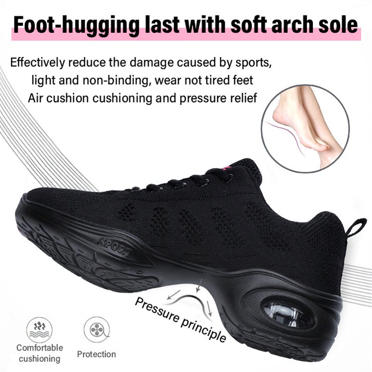 Sports mid-heeled soft-soled dancing shoes