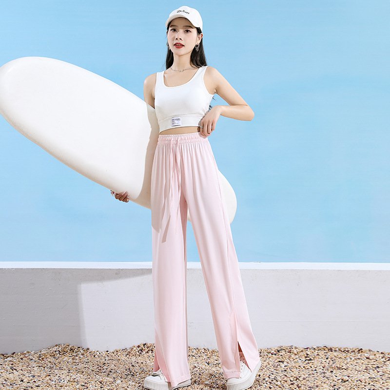 アイスシルクUVカットワイドパンツ