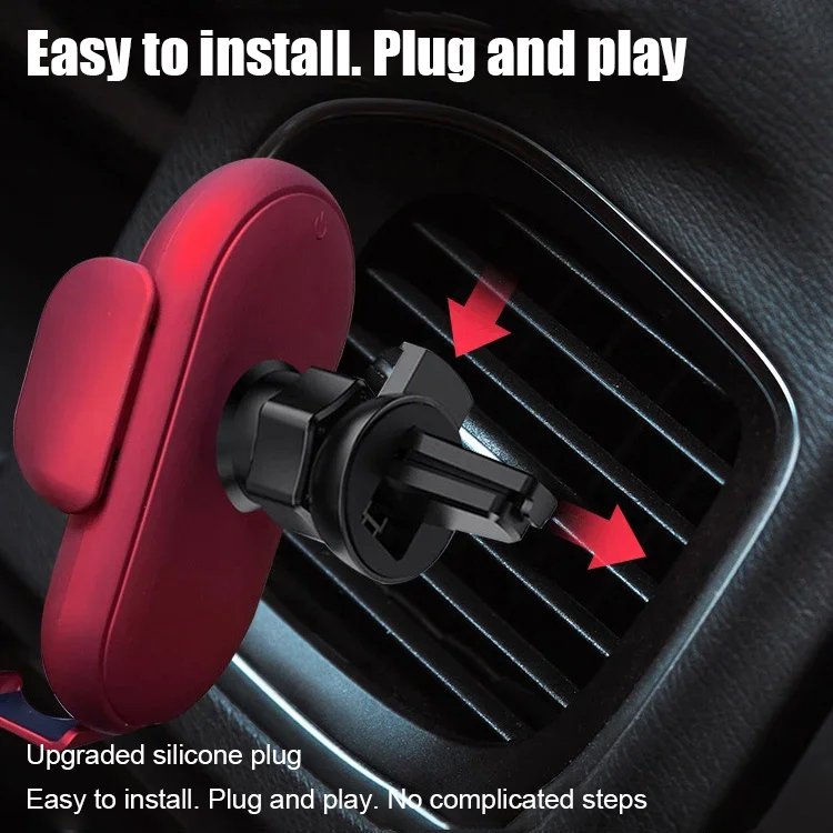 Wireless charging car mounted phone bracket