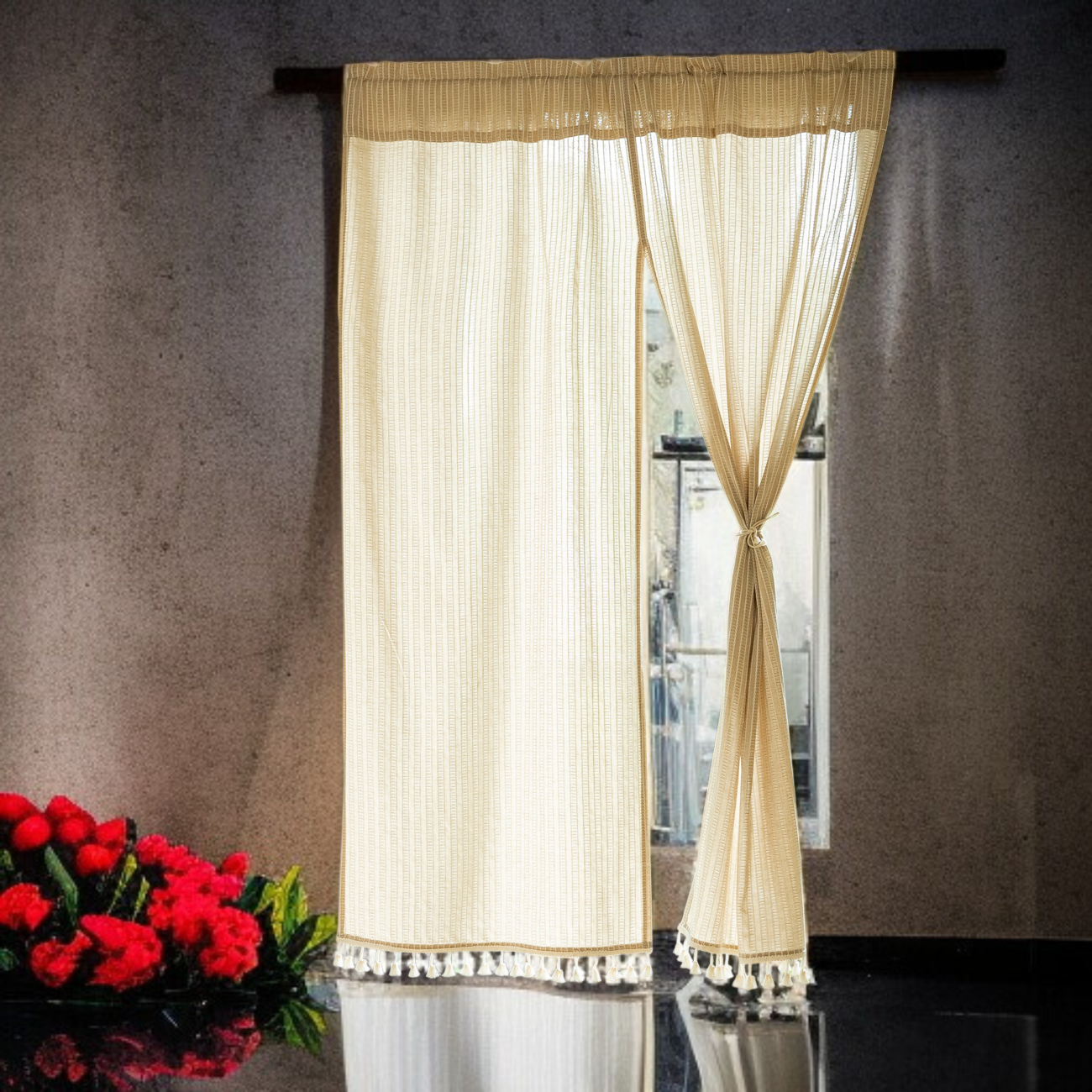 가림막 기능의 주방 칸막이 문발