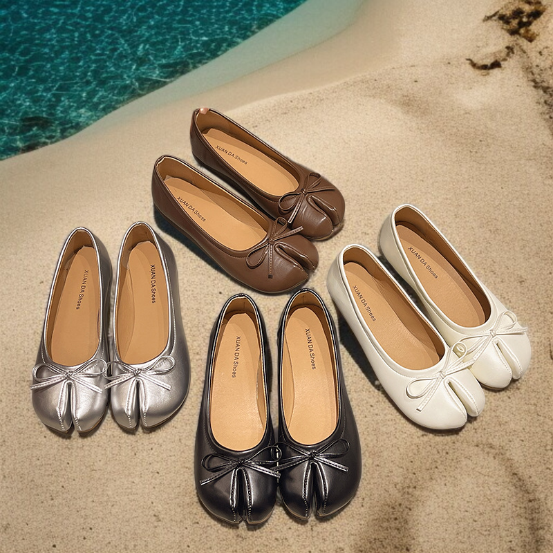 여성 레드 단화 측면 이미지