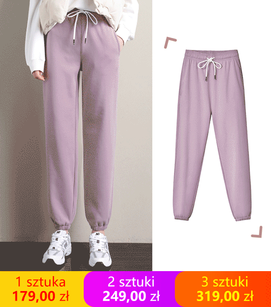 Wełna jagnięca plus aksamit wyściełane luźne bawełniane spodnie na co dzień